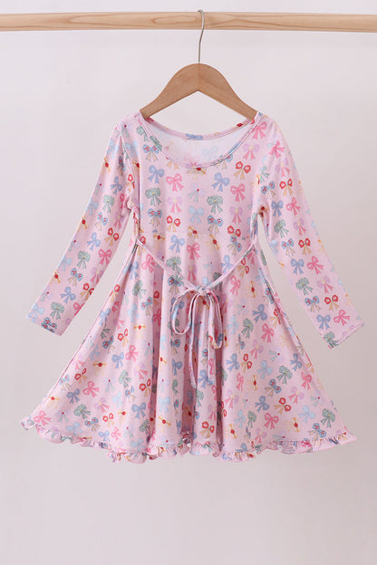 Premium whimsical bows bamboo dress