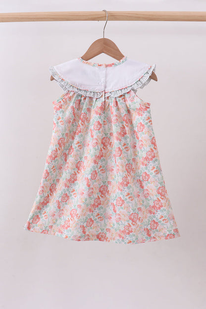 Floral I Love My Mom Embroidery Dress